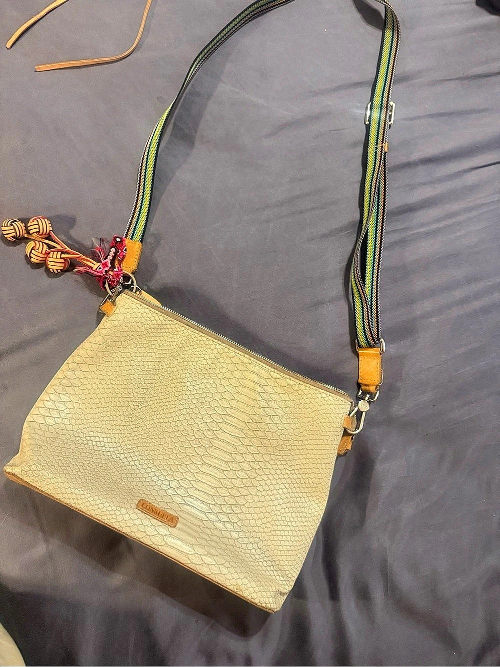 Consuela Downtown Crossbody Bag Beige & Multicolor